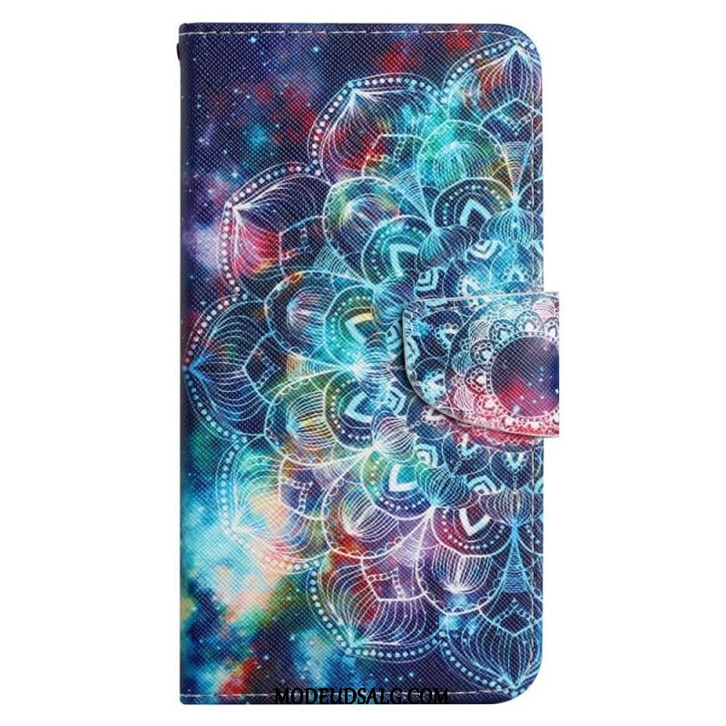 Flip Cover Xiaomi 12T / 12T Pro Med Snor Prangende Strappy Mandala