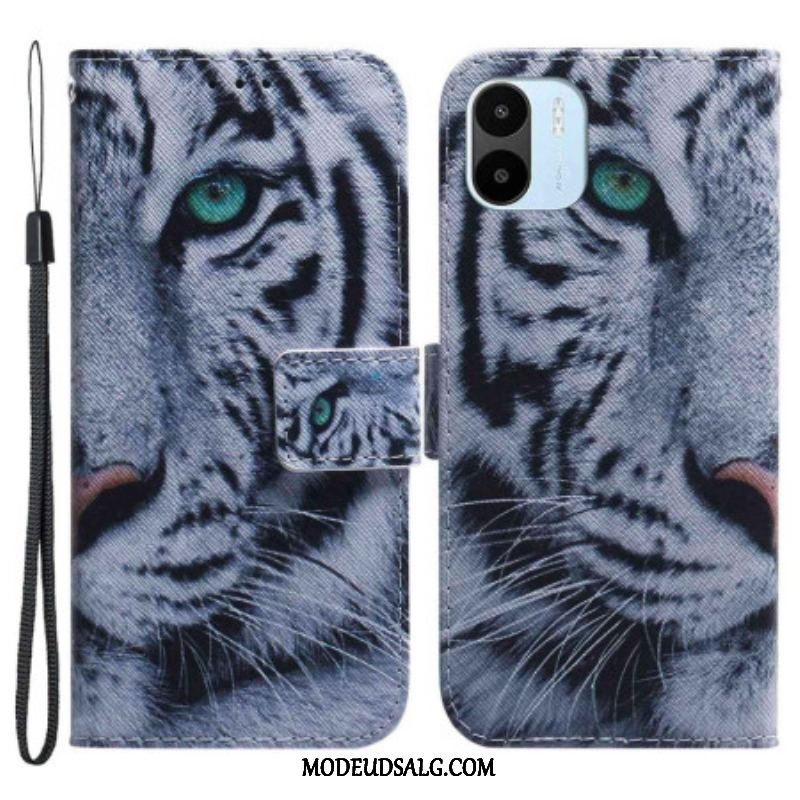 Flip Cover Xiaomi Redmi A1 Hvid Tiger