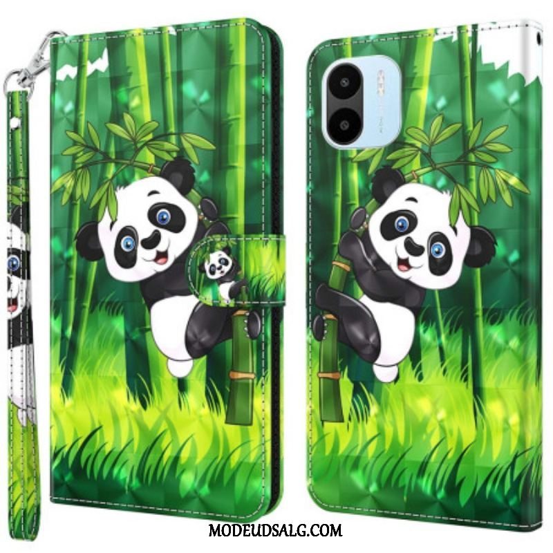 Flip Cover Xiaomi Redmi A1 Panda Og Bambus