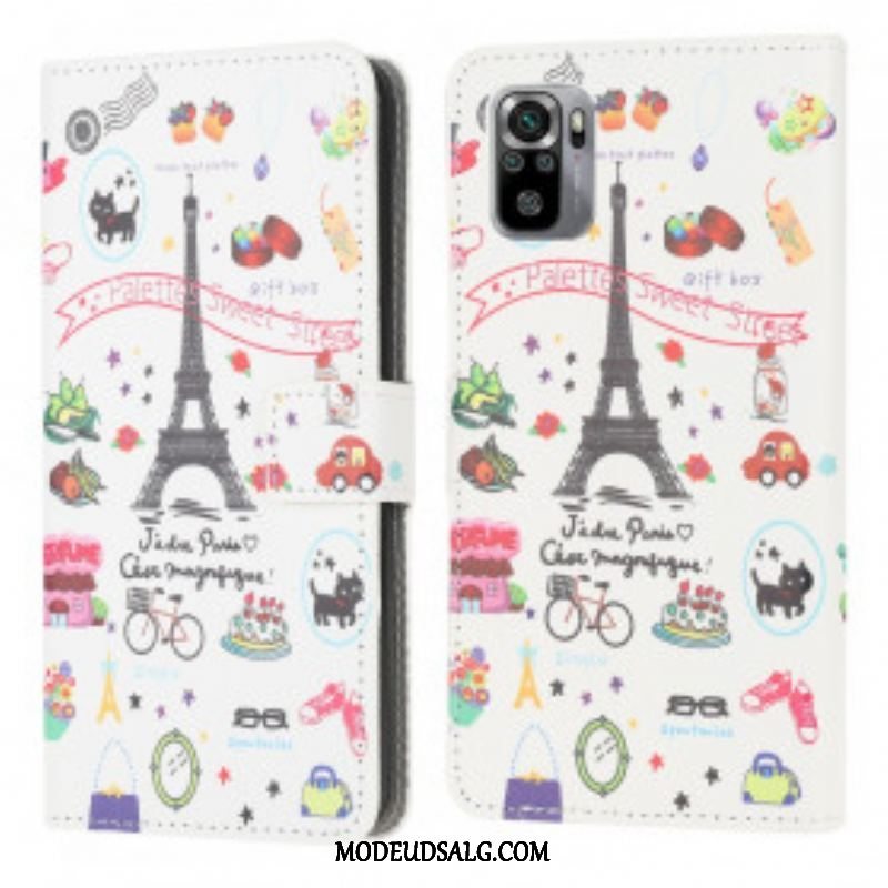 Flip Cover Xiaomi Redmi Note 10 / 10S Jeg Elsker Paris