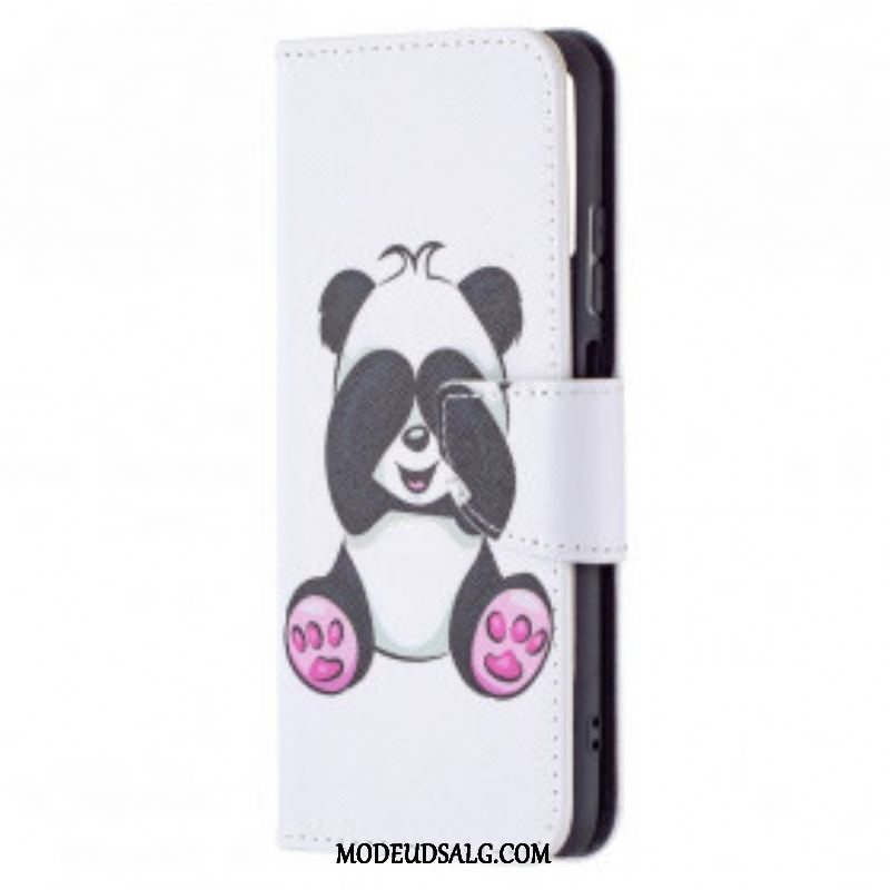 Flip Cover Xiaomi Redmi Note 10 / 10S Panda Sjov