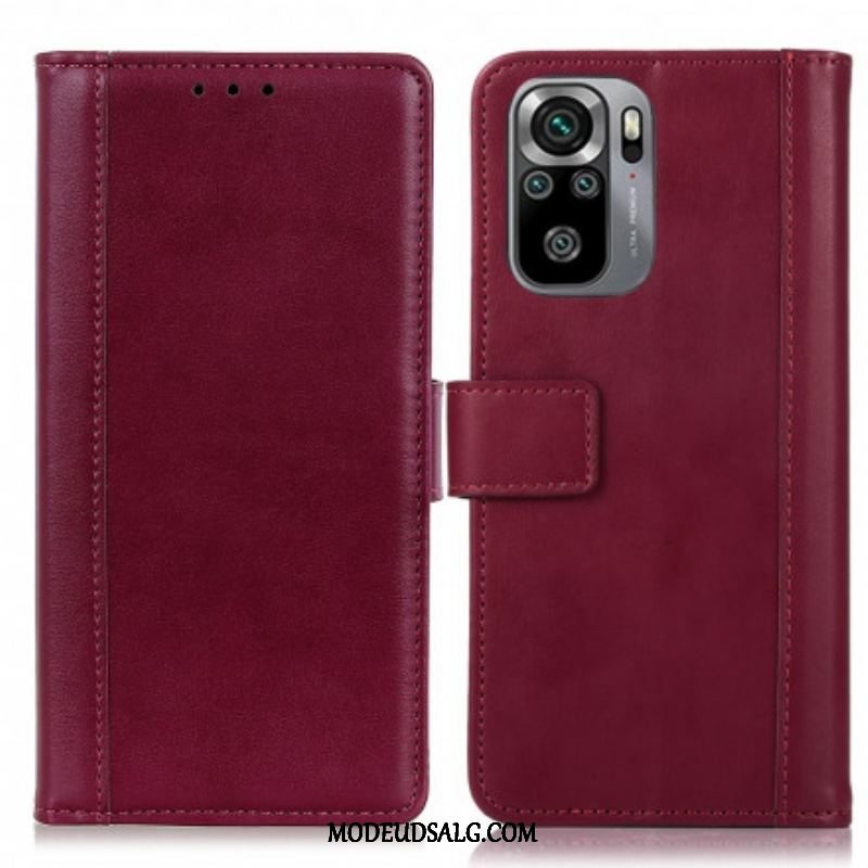 Flip Cover Xiaomi Redmi Note 10 / 10S Split Læder Stil