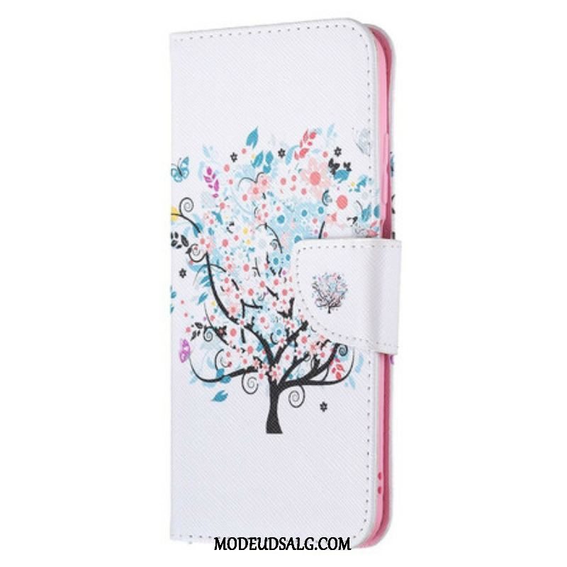 Flip Cover Xiaomi Redmi Note 10 5G Blomstret Træ