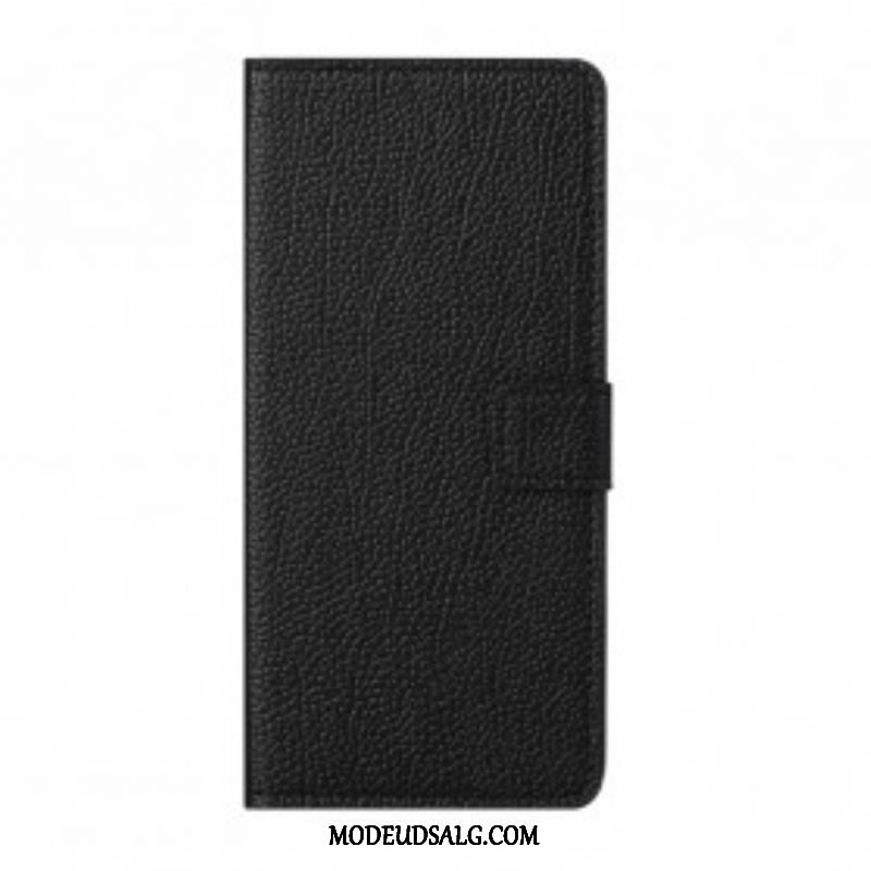 Flip Cover Xiaomi Redmi Note 10 5G Enkelt Litchi