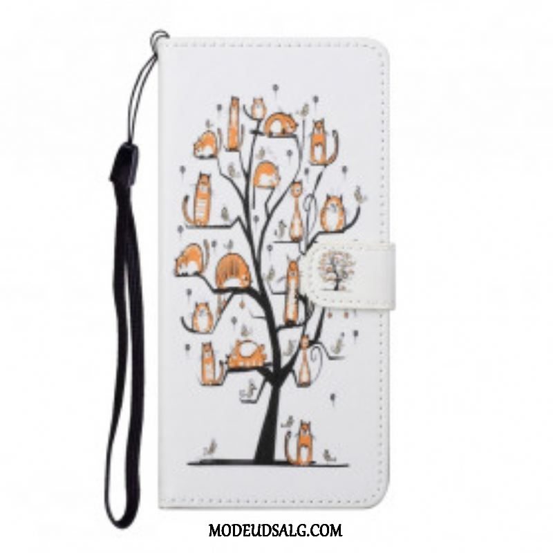 Flip Cover Xiaomi Redmi Note 10 Pro Med Snor Funky Cats Med Rem