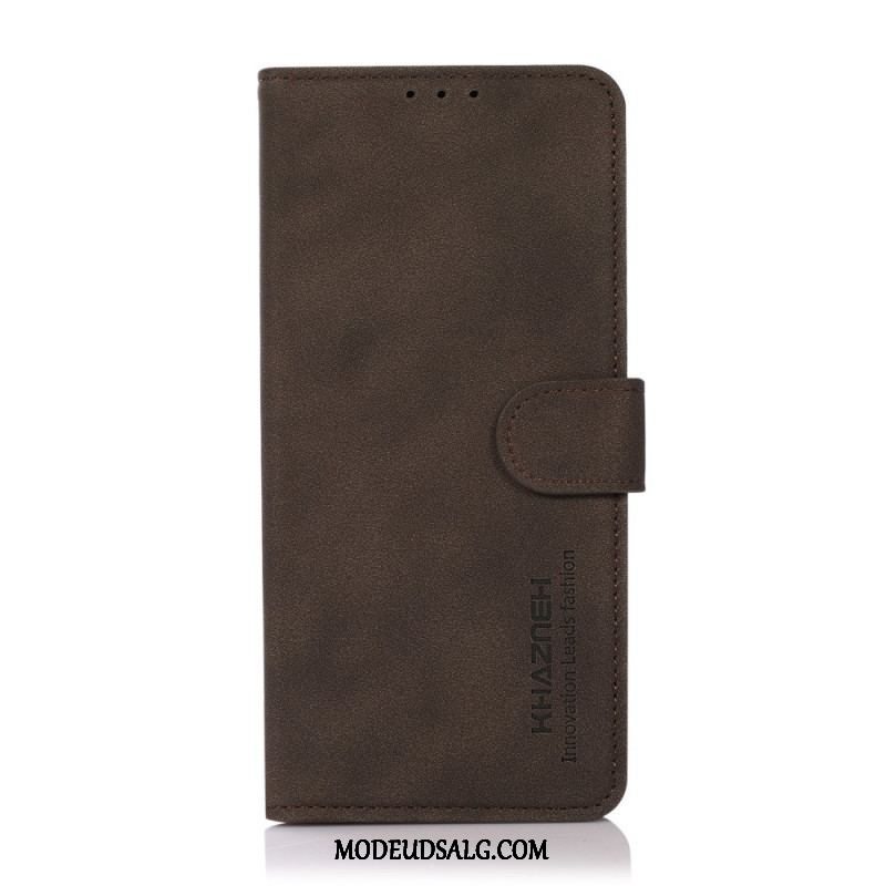 Flip Cover Xiaomi Redmi Note 11 / 11S Khazneh Fashion Læder Effekt