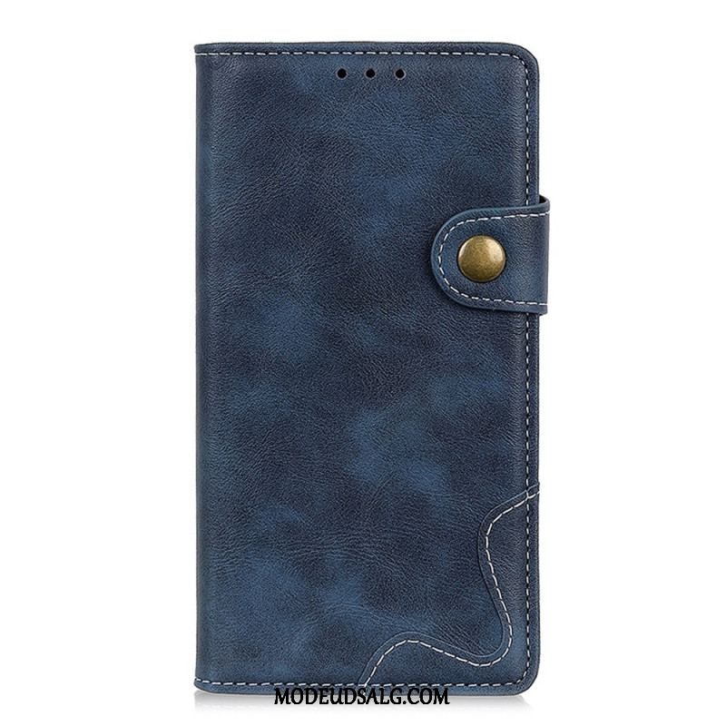 Flip Cover Xiaomi Redmi Note 11 / 11S Kunstnerisk Og Sømme