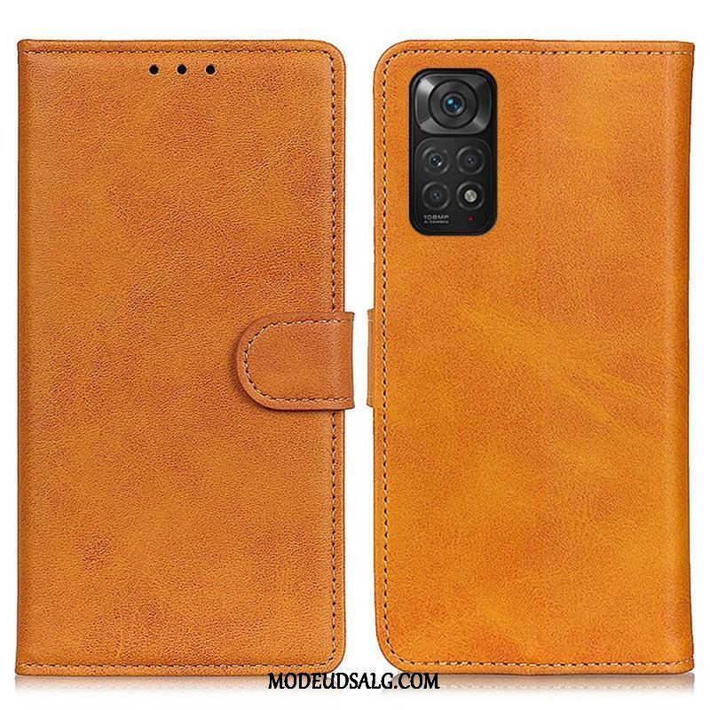 Flip Cover Xiaomi Redmi Note 11 / 11S Retro Mat Lædereffekt