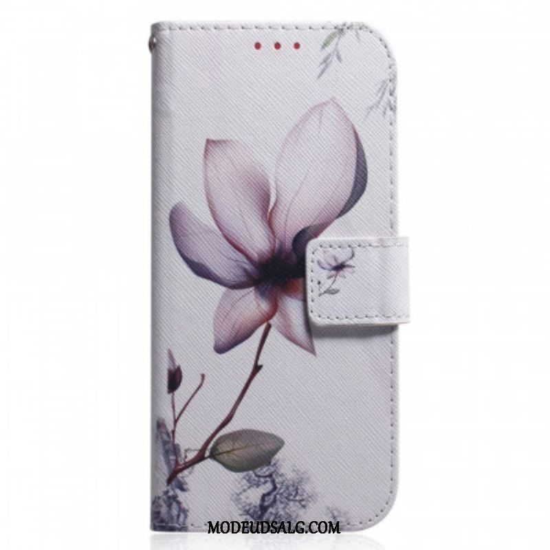 Flip Cover Xiaomi Redmi Note 11 Pro / 11 Pro 5G Blomst Støvet Pink