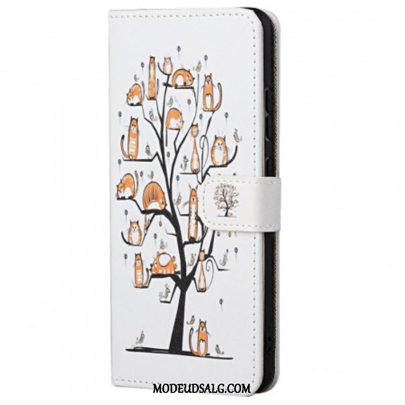 Flip Cover Xiaomi Redmi Note 11 Pro / 11 Pro 5G Med Snor Funky Cats Med Rem