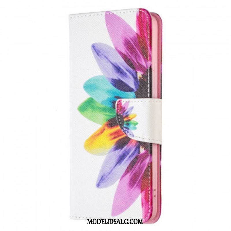 Flip Cover Xiaomi Redmi Note 11 Pro Plus 5G Akvarel Blomst