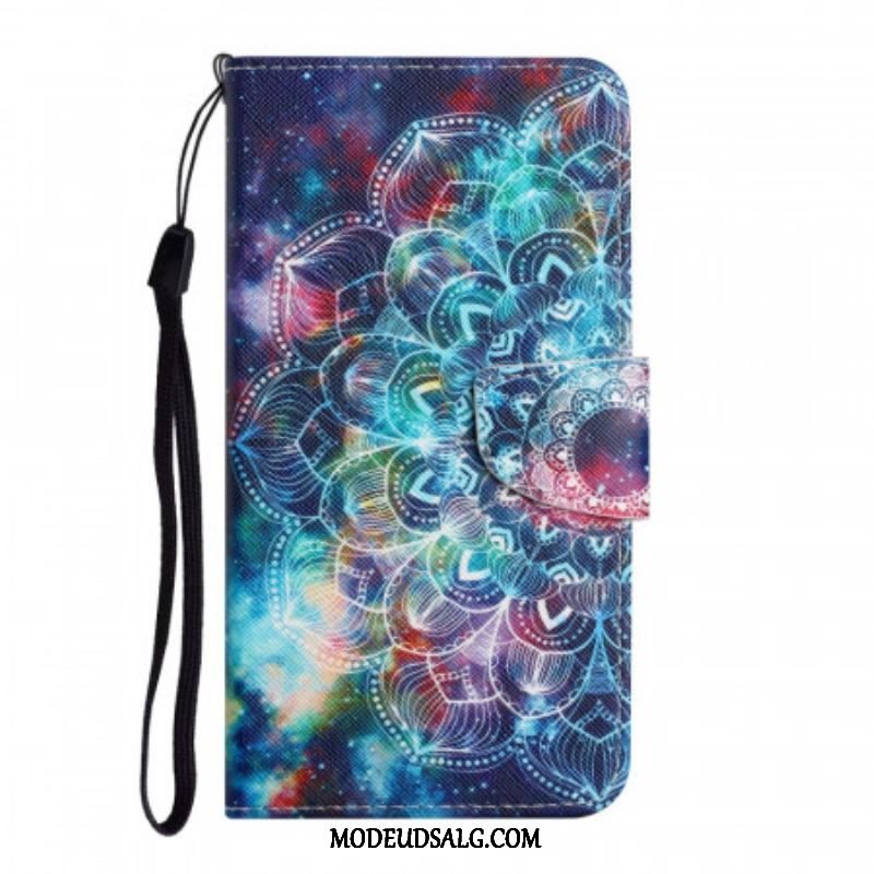 Flip Cover Xiaomi Redmi Note 11 Pro Plus 5G Med Snor Prangende Strappy Mandala