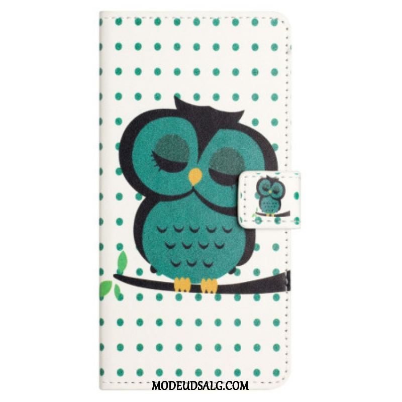 Flip Cover Xiaomi Redmi Note 12 4G Sovende Ugle