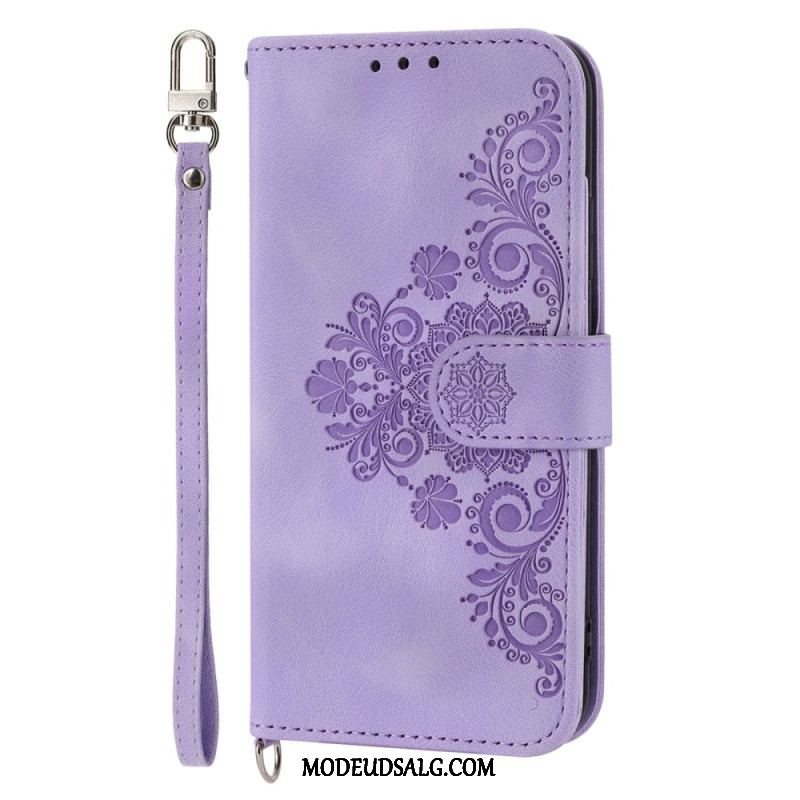 Flip Cover Xiaomi Redmi Note 12 Pro Plus Mandala Med Snor Og Skulderrem