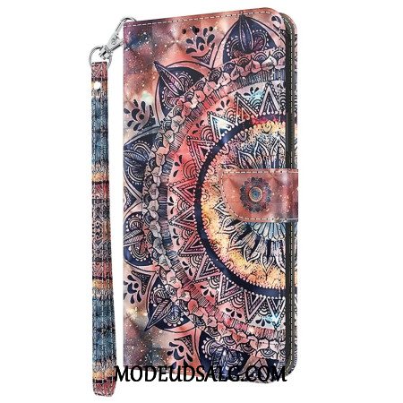 Flip Cover Xiaomi Redmi Note 13 4g Farverig Mandala Med Rem