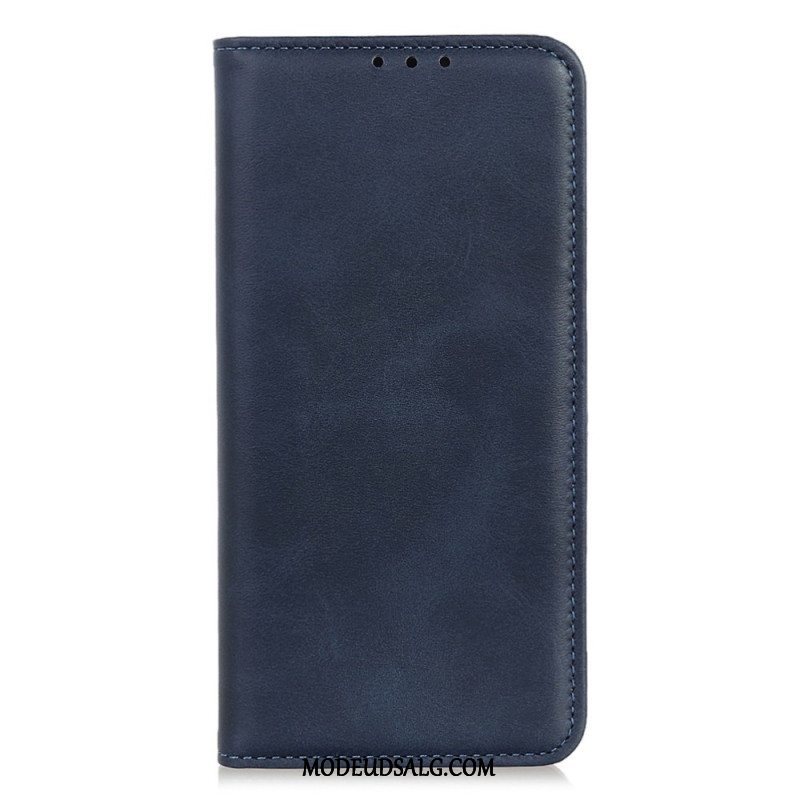 Flip Cover Xiaomi Redmi Note 13 4g Klassisk Split Læder