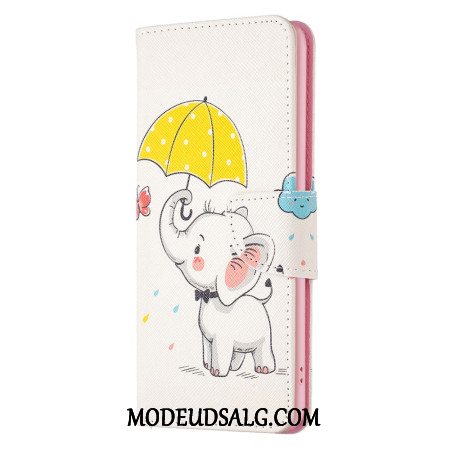 Flip Cover Xiaomi Redmi Note 13 4g Paraply Og Elefant