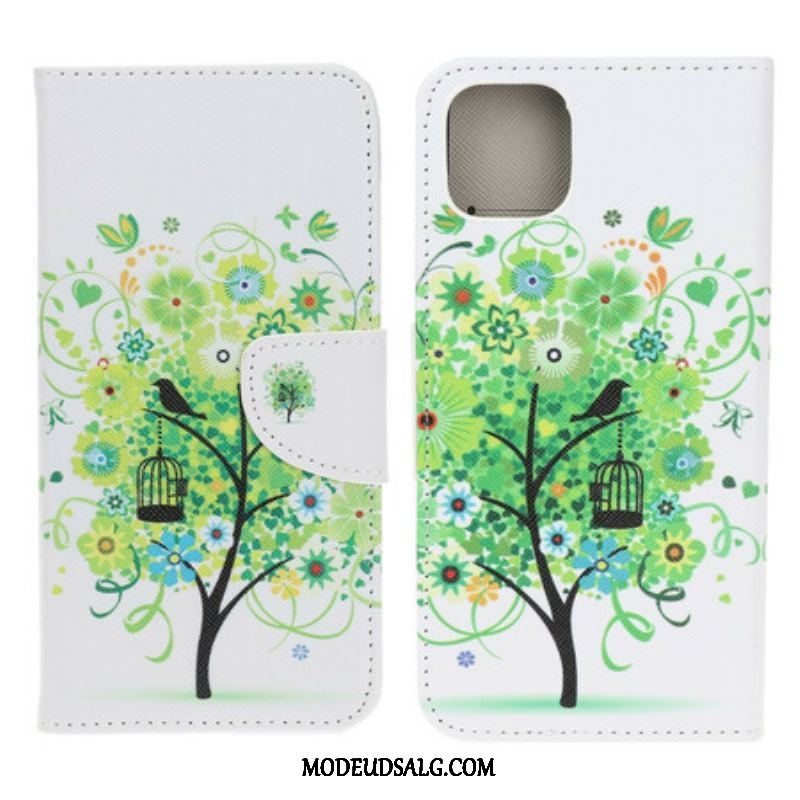 Flip Cover iPhone 13 Mini Blomstrende Træ