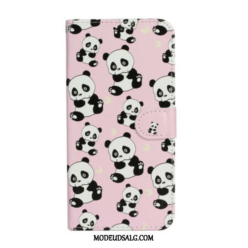 Flip Cover iPhone 13 Mini Flere Pandaer