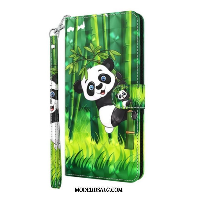 Flip Cover iPhone 13 Mini Panda Og Bambus