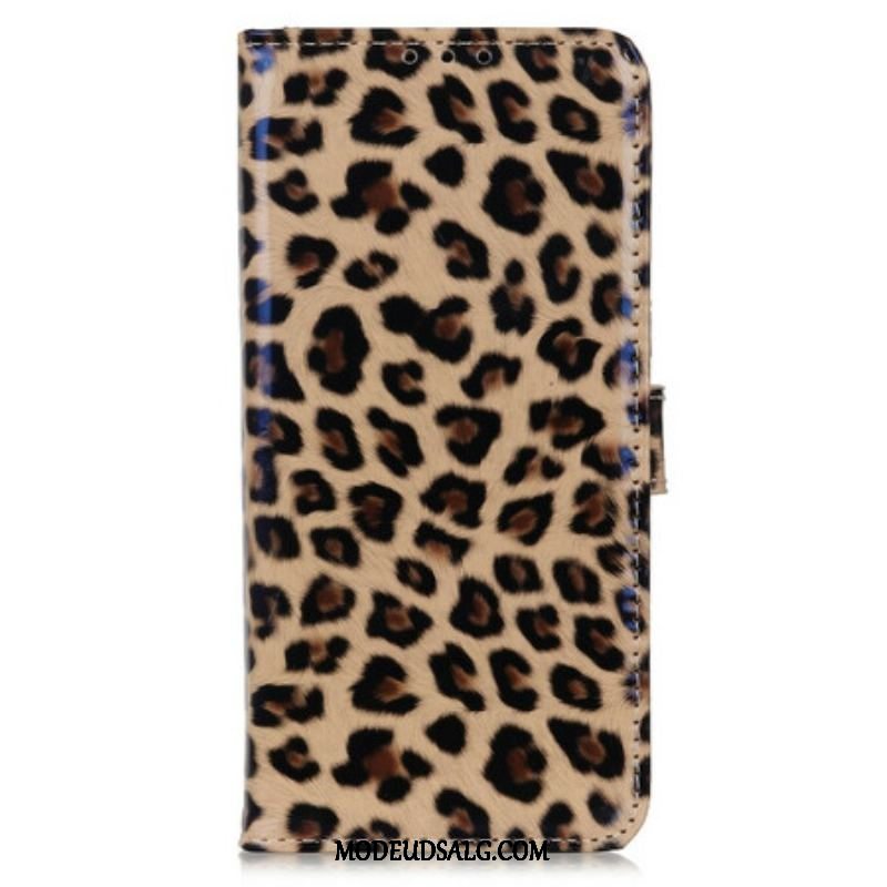 Flip Cover iPhone 13 Pro Max Almindelig Leopard