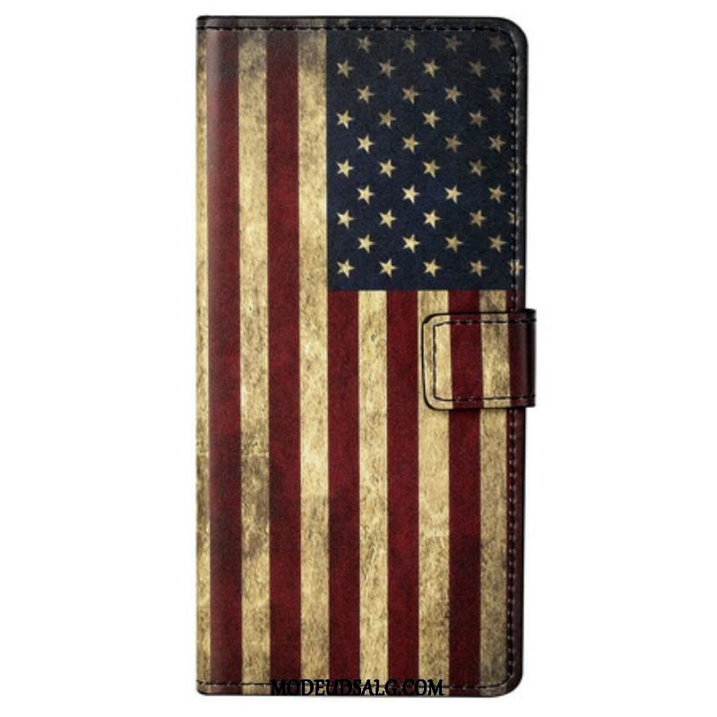 Flip Cover iPhone 13 Pro Max Amerikansk Flag