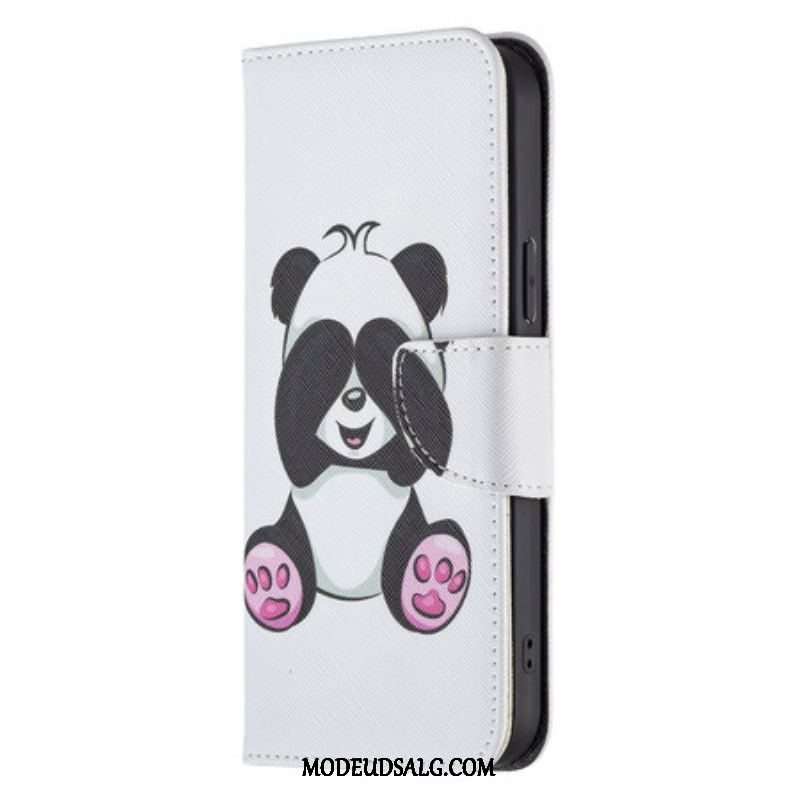 Flip Cover iPhone 13 Pro Max Panda Sjov