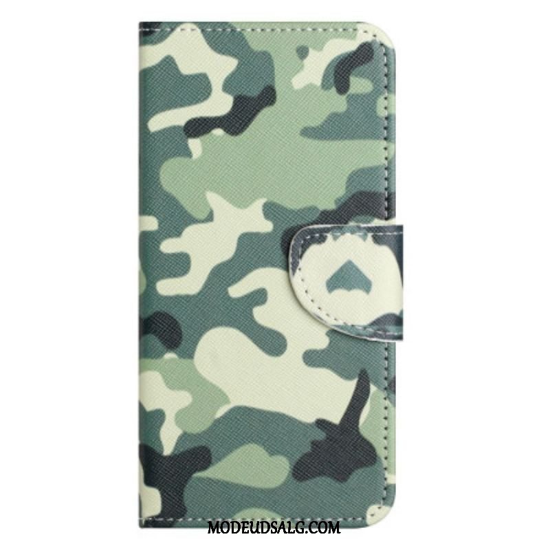 Flip Cover iPhone 14 Plus Militær Camouflage