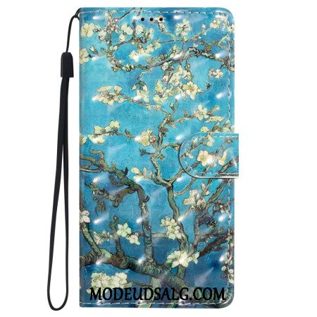 Flip Cover iPhone 16 Pro Blomsterkunst Med Rem