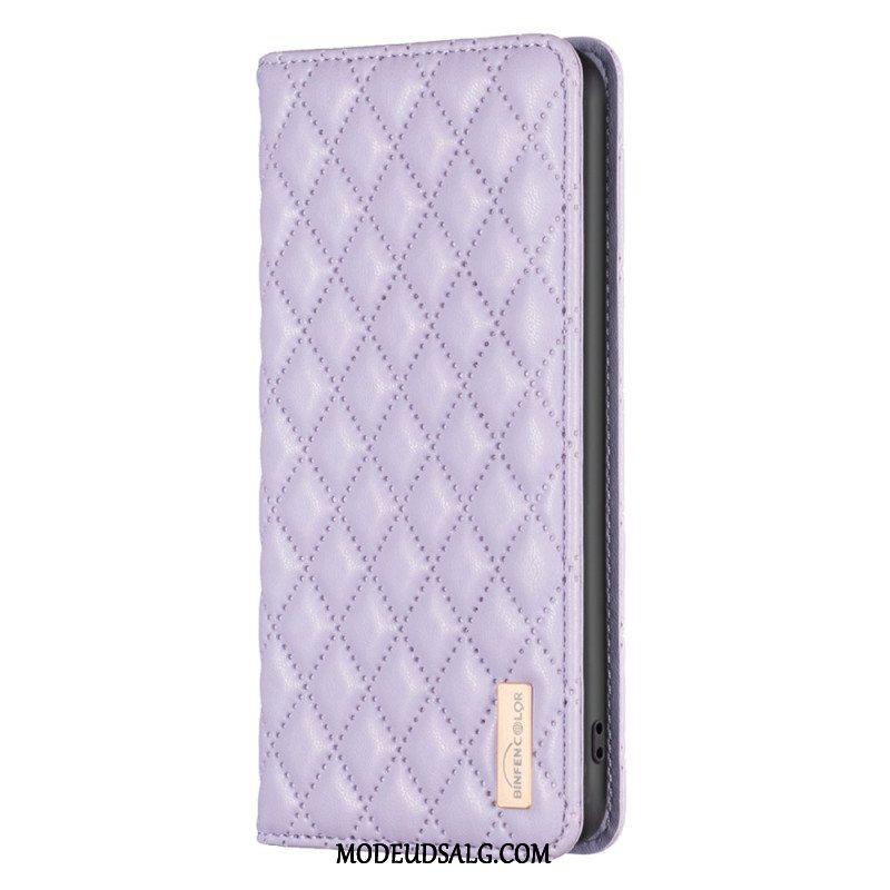 Flip Cover iPhone 16 Pro Quiltet Binfen Farve