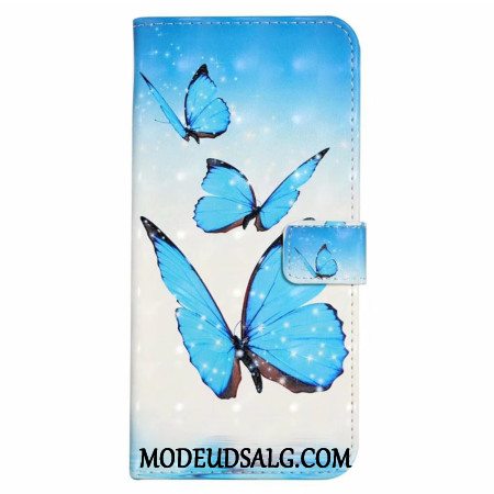 Flip Cover iPhone 16 Tre Sommerfugle