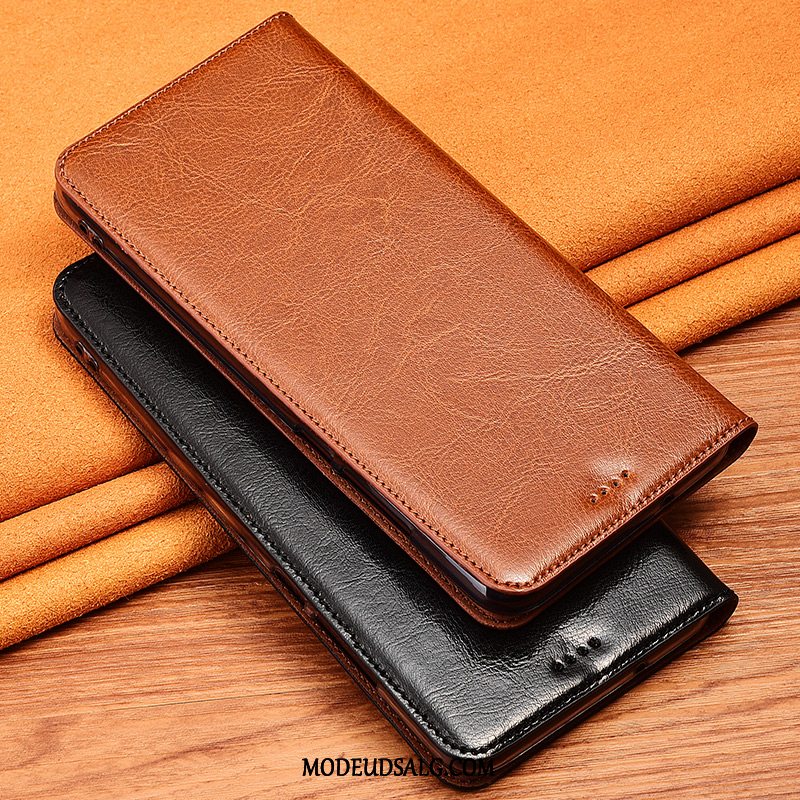 Honor View30 Etui Cover Clamshell Beskyttelse Brun Lædertaske