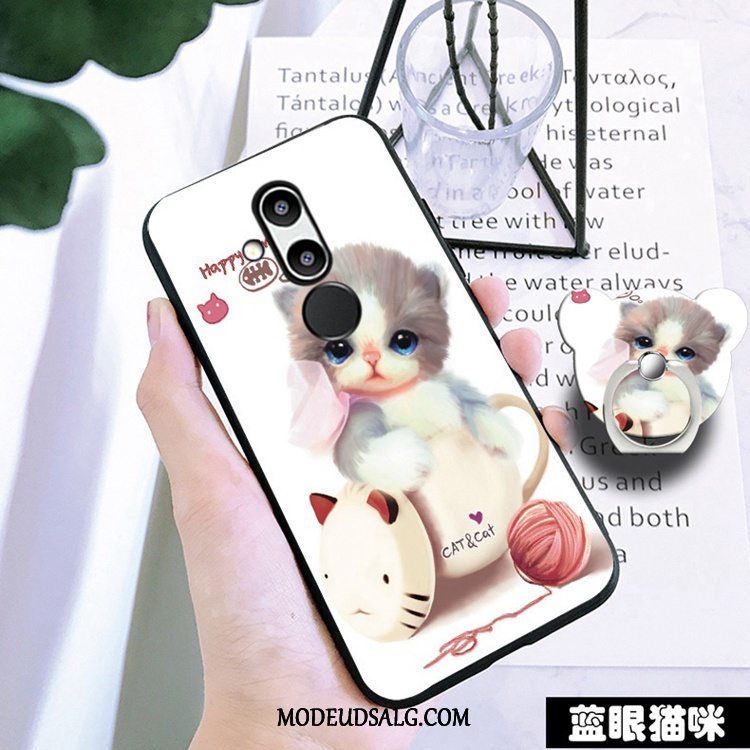 Huawei Mate 20 Lite Etui / Cover Hvid Cartoon Blød Anti-fald