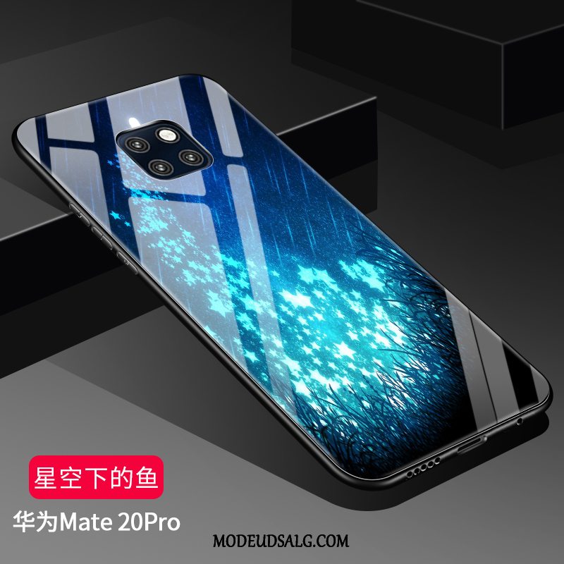 Huawei Mate 20 Pro Etui Alt Inklusive Anti-fald Nubuck Beskyttelse Hærdet Glas