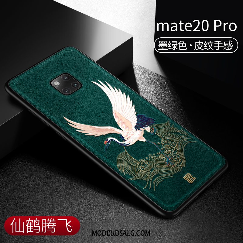 Huawei Mate 20 Pro Etui Anti-fald Kinesisk Stil Trend Beskyttelse Læder