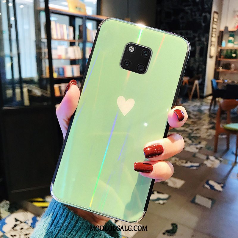 Huawei Mate 20 Pro Etui / Cover Grøn Glas Trend Blød
