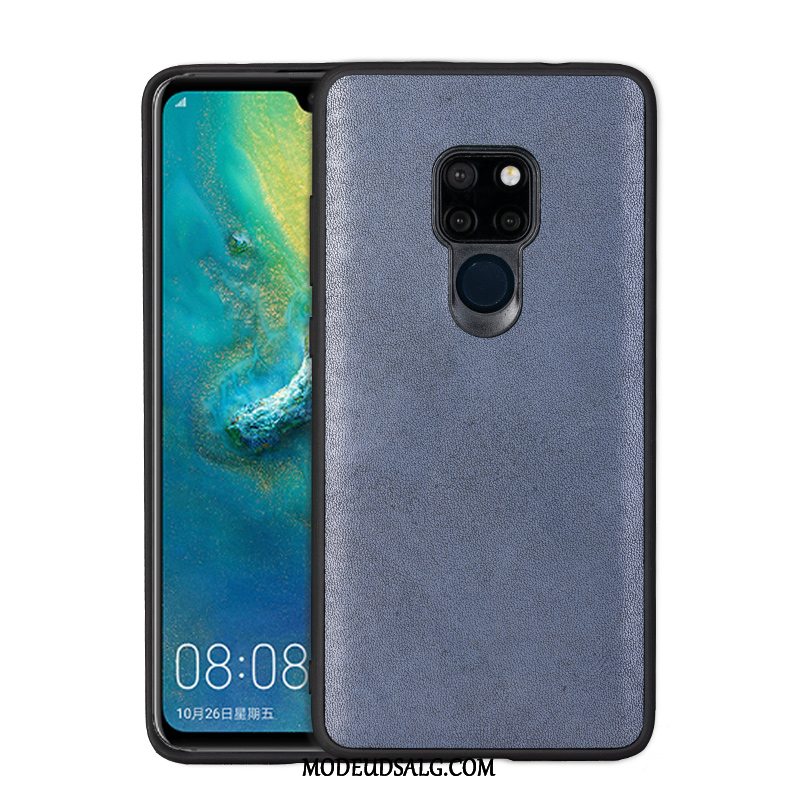 Huawei Mate 20 X Etui / Cover Blå Tilpas Af Personlighed Ægte Læder Kvalitet