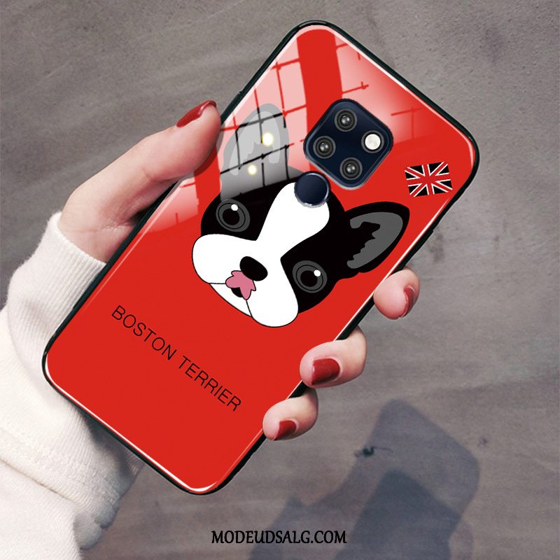 Huawei Mate 20 X Etui Kreativ Hund Beskyttelse Spejl Smuk