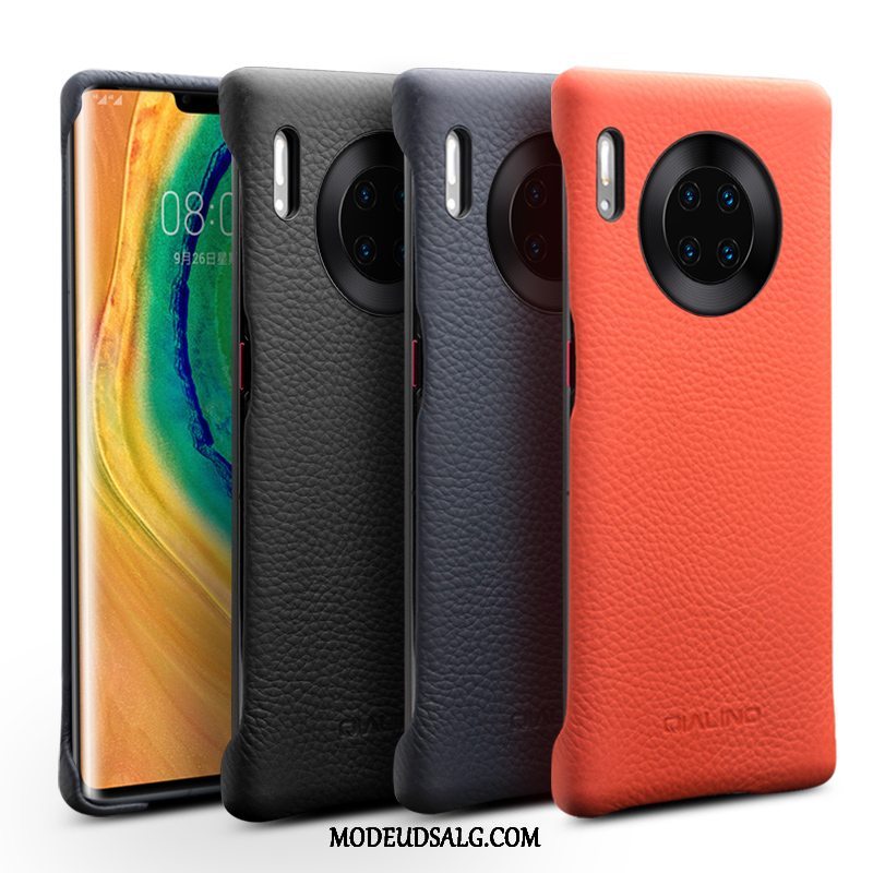 Huawei Mate 30 Pro Etui / Cover Ægte Læder Mode Bagdæksel Beskyttelse Simple