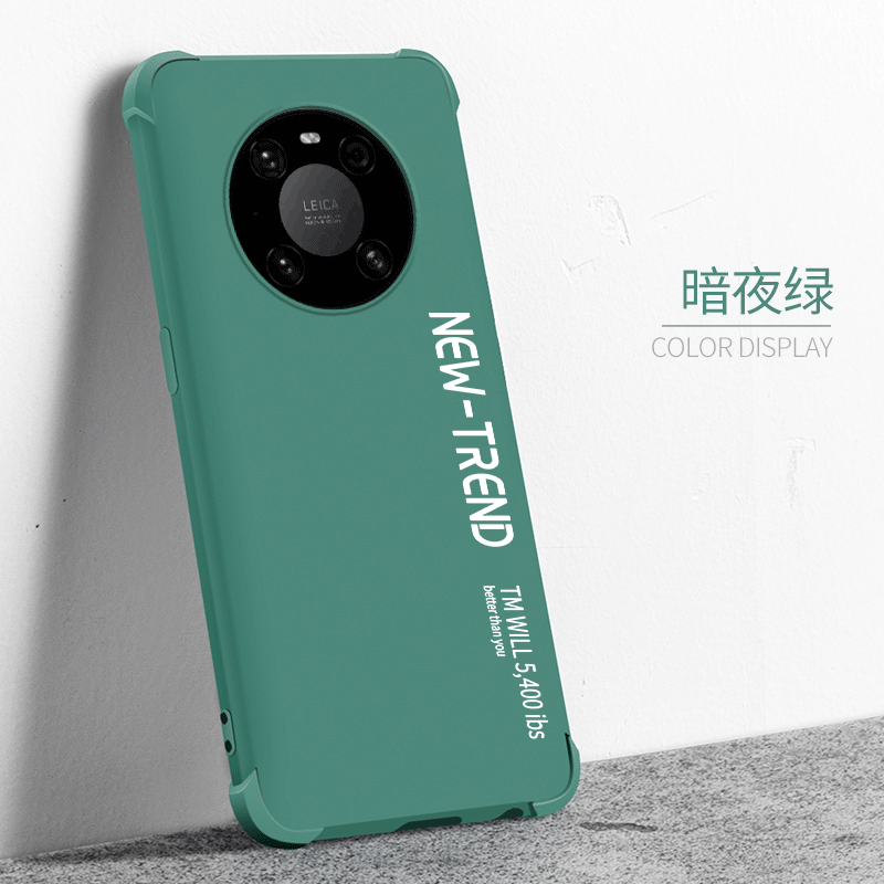 Huawei Mate 40 Etui Af Personlighed Grøn Blød Beskyttelse Gasbag