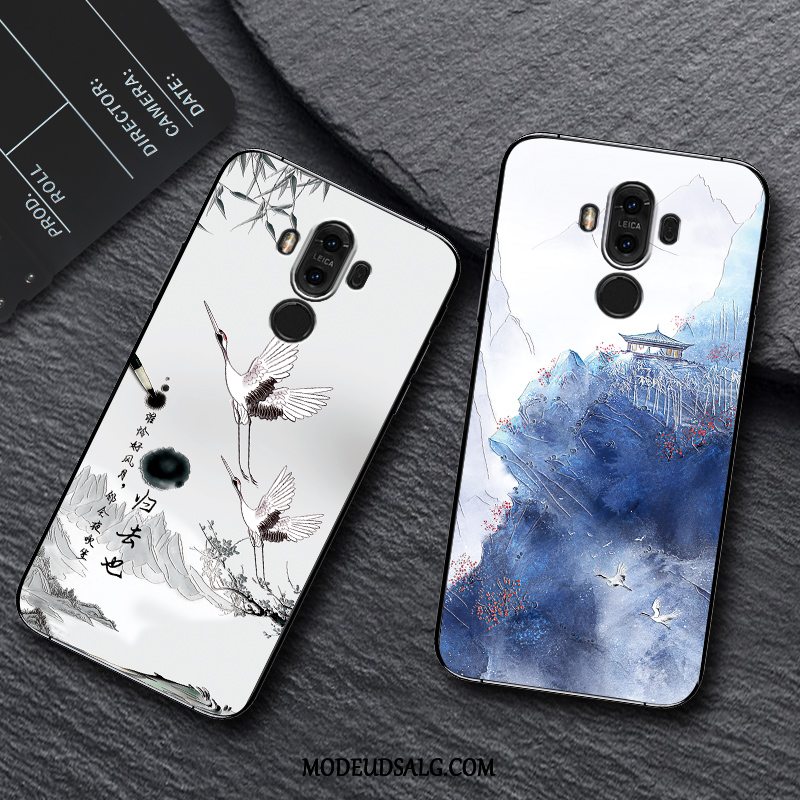 Huawei Mate 9 Etui / Cover Nubuck Blå Tilpas Alt Inklusive Kreativ