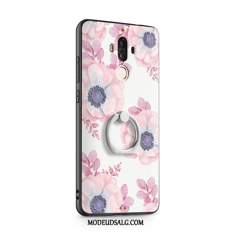 Huawei Mate 9 Etui Cover Ring Anti-fald Lyserød Silikone