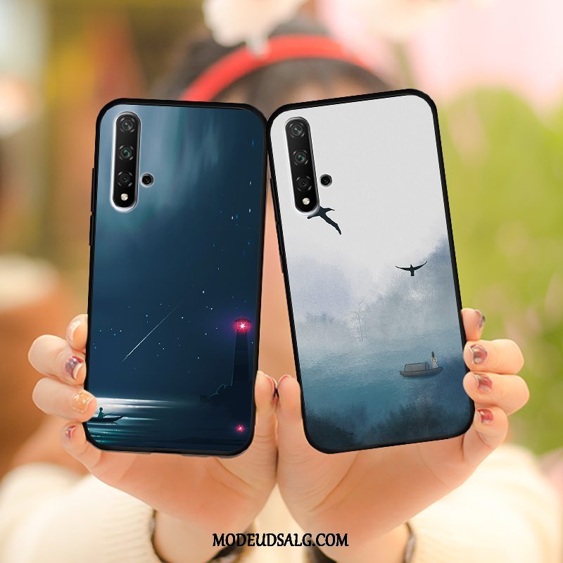 Huawei Nova 5t Etui Cover Blå Silikone Beskyttelse