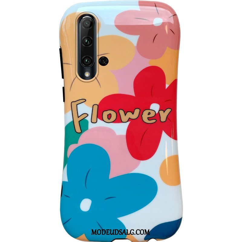 Huawei Nova 5t Etui Farve Rød Vind Blomster Kreativ