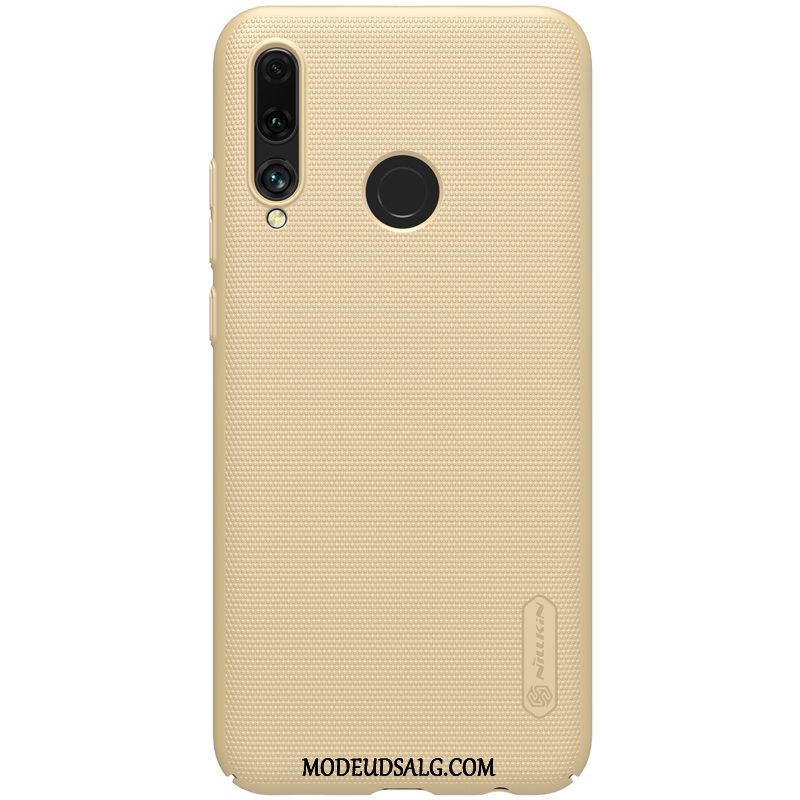 Huawei P Smart+ 2019 Etui / Cover Guld Hård Nubuck Anti-fald