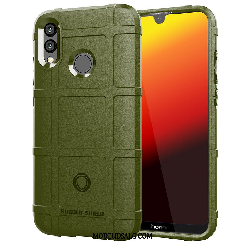 Huawei P Smart+ Etui Tre Forsvar Mønster Nubuck Blød Skridsikre