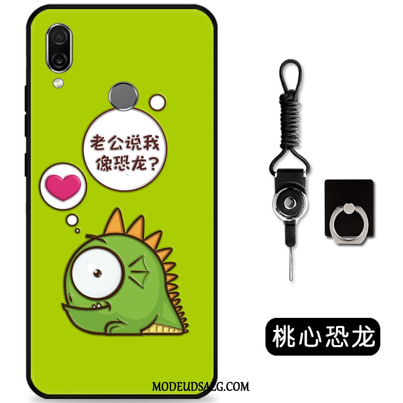 Huawei P Smart Z Etui Cartoon Sort Cover Smuk Nubuck