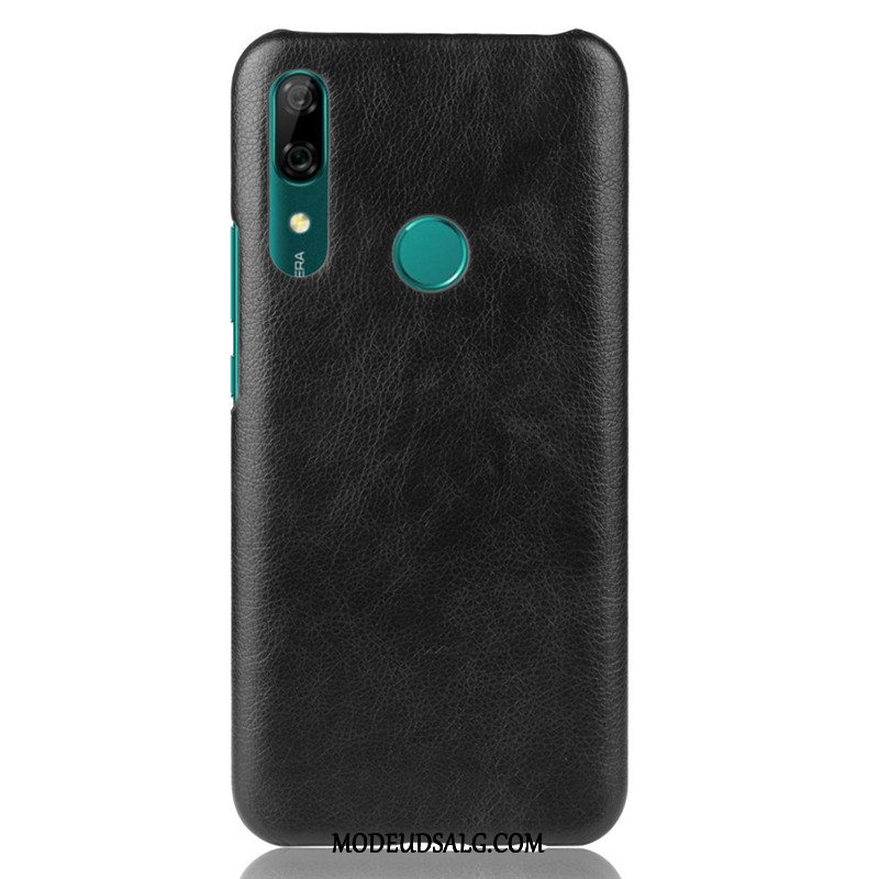 Huawei P Smart Z Etui / Cover Anti-fald Mønster Sort Litchi