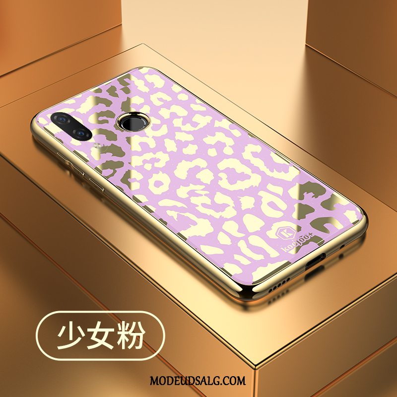 Huawei P20 Lite Etui / Cover Rød Lyserød Leopard Glas