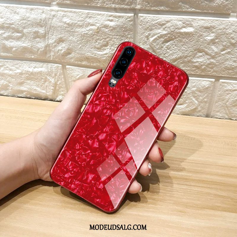 Huawei P30 Etui / Cover Beskyttelse Shell Rød Net Red